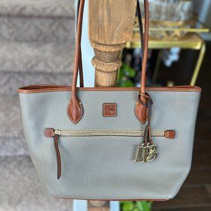 Dooney and Bourke Pebble Grain Tote in Taupe